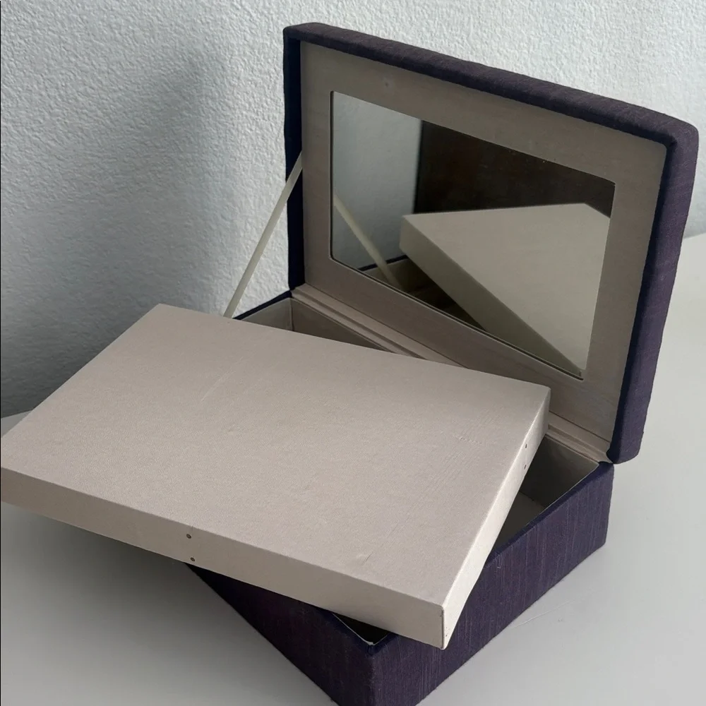 Anthropologie Fabric Jewelry Box